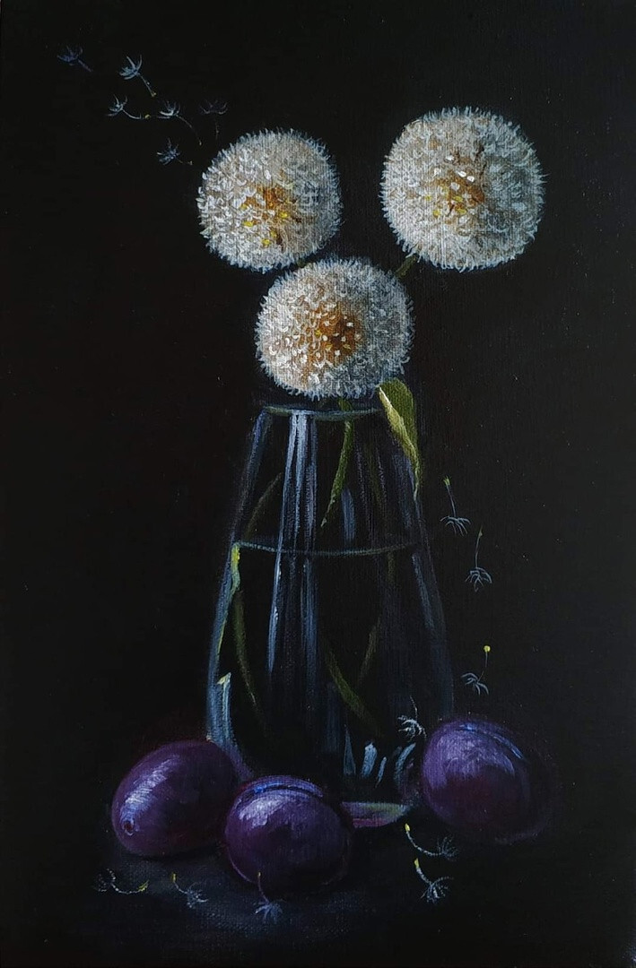 Натюрморт. Сливовый дуэт-1