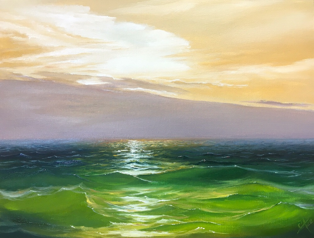 Блики на морских волнах