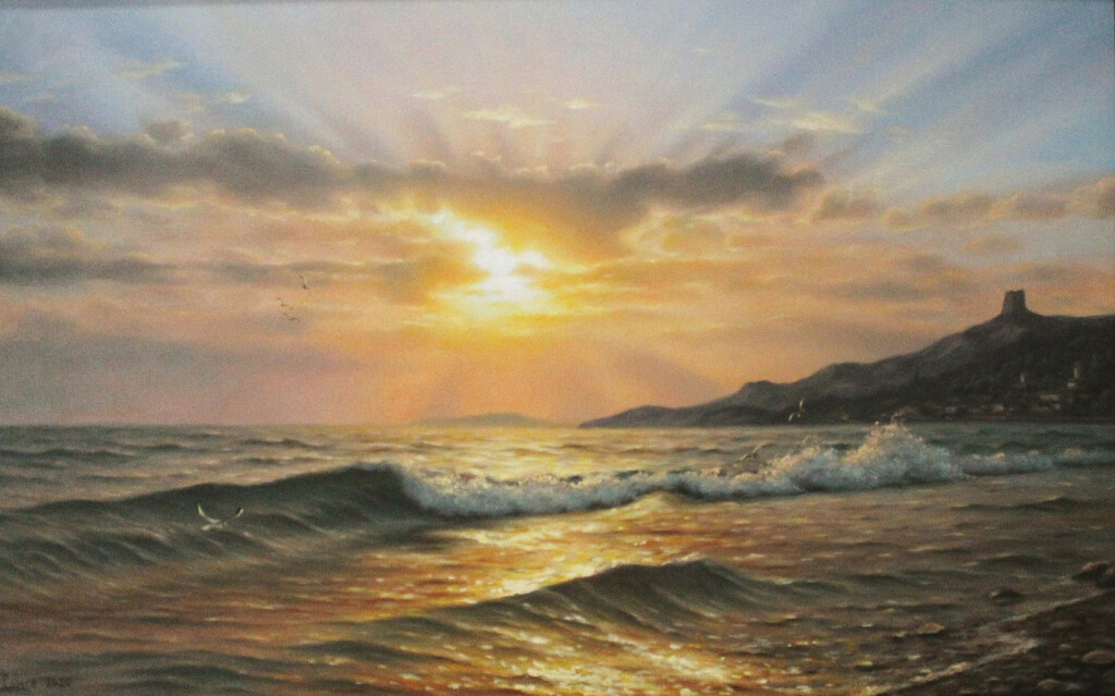 Вечернее море