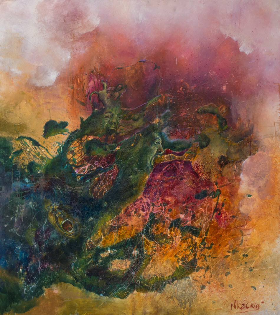 Ужас материального мира, наползающий на Свет Сознания.