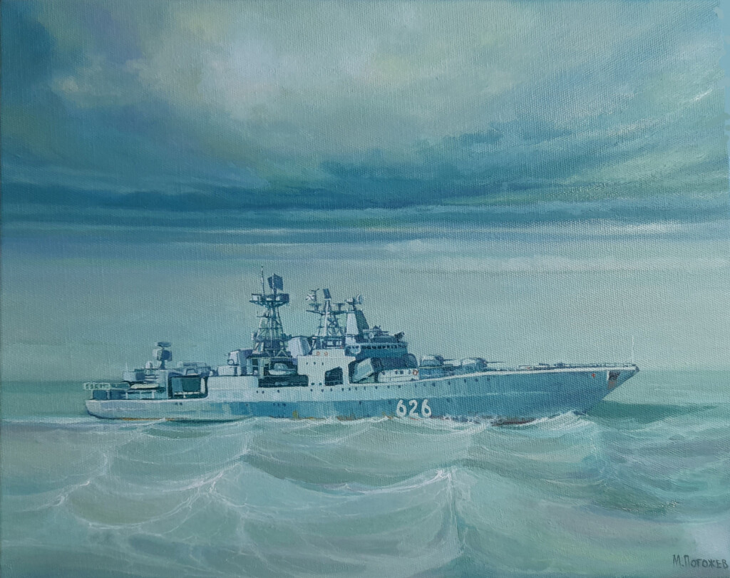 В походе. БПК "Вице-адмирал  Кулаков".