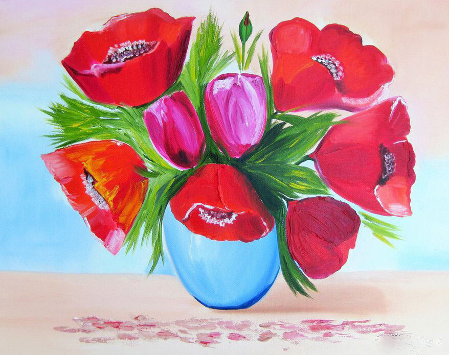 Ваза с цветами