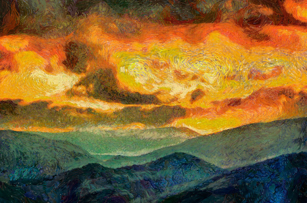 Рассвет в горах