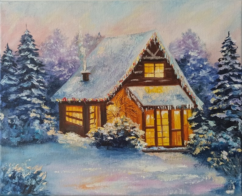 Рождественский дом в лесу