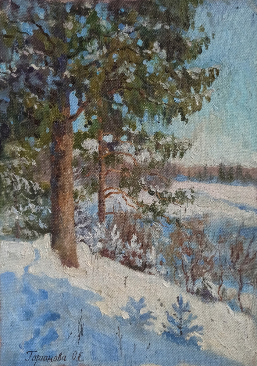 У лесной опушки. Зима