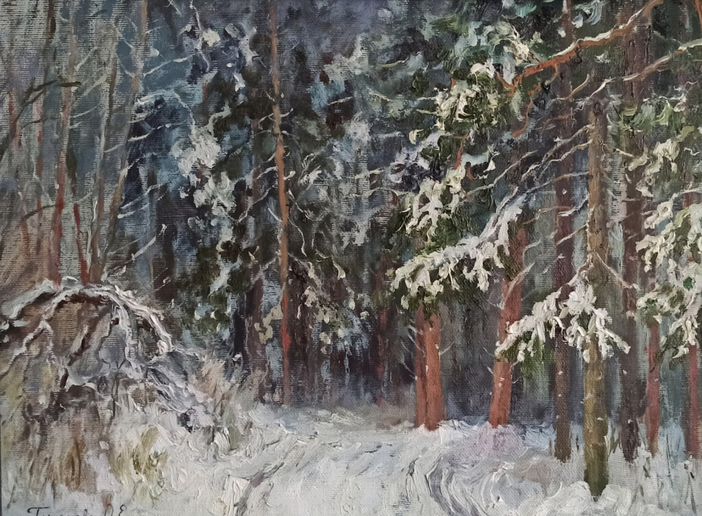 Зимой в лесу