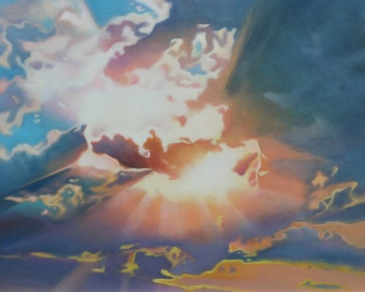 Солнце за облаками