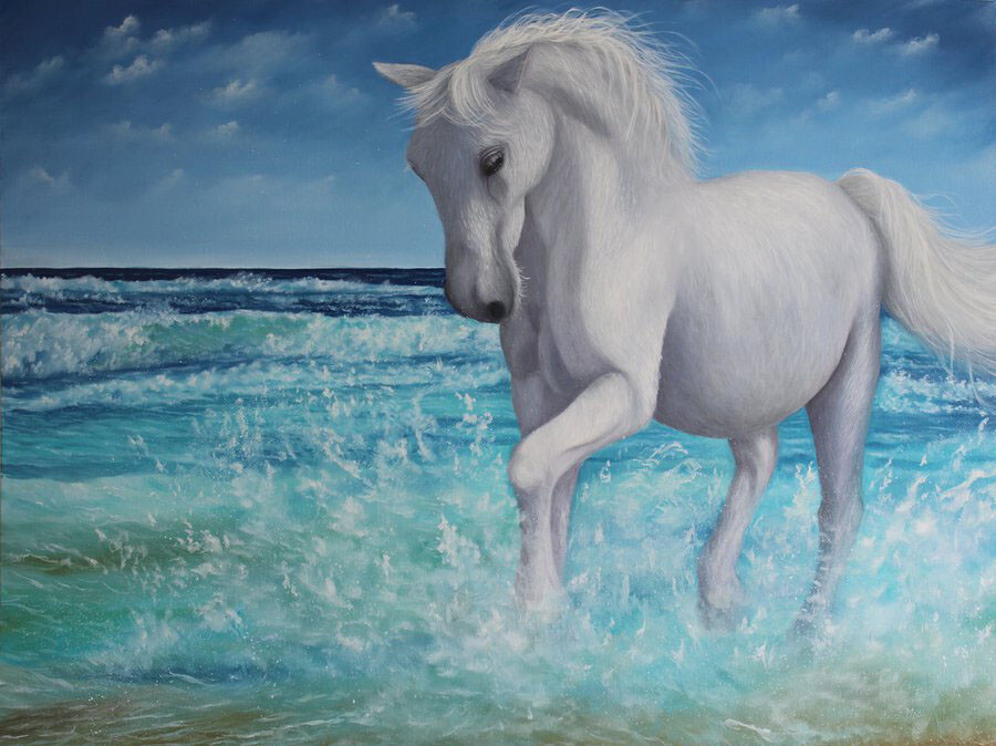 Белая лошадь