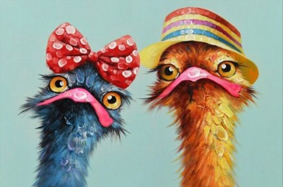 Пара страусов