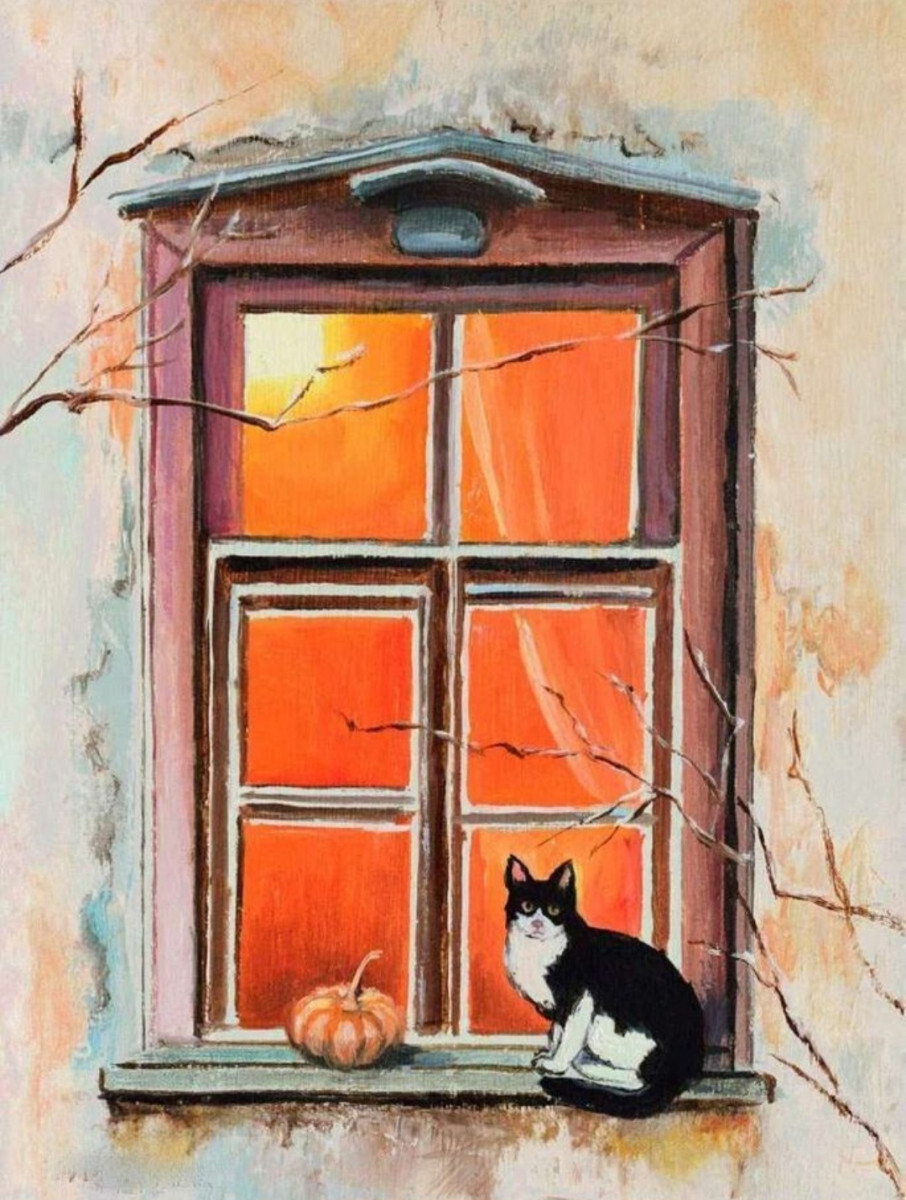 Кот и тыква