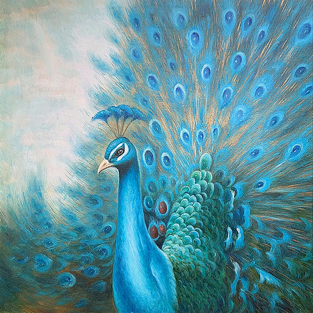 Голубой павлин