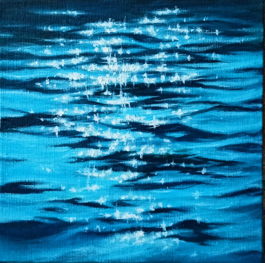 Миниатюра на мольберте "Блики"