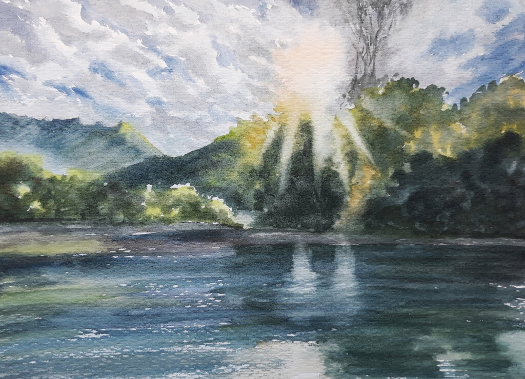 Утро на озере