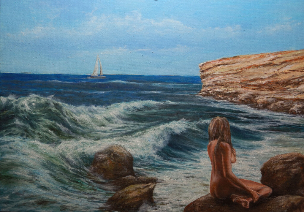 девушка на берегу