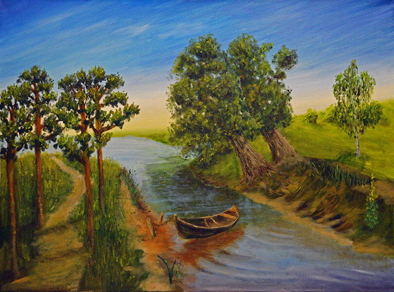 Вечер на реке