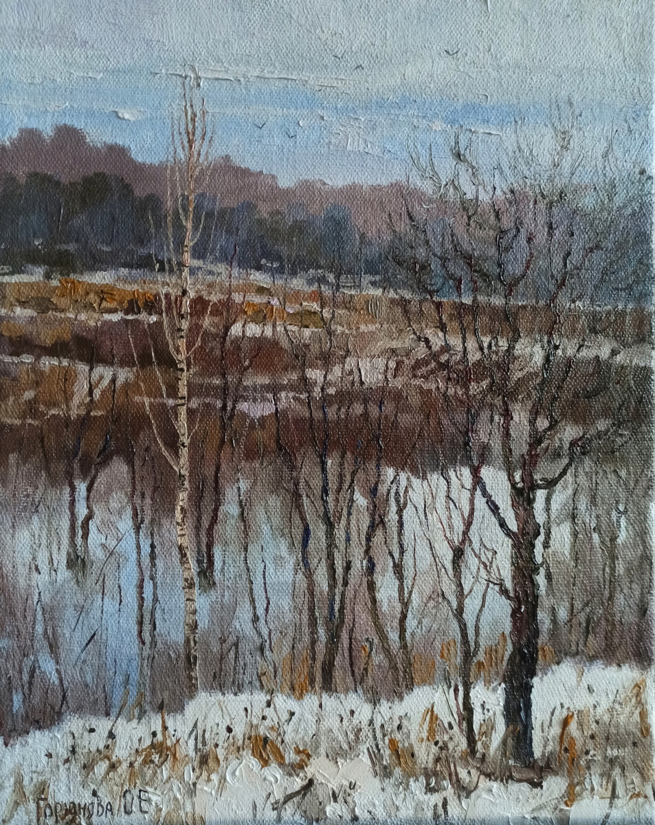 Зимой на карьере