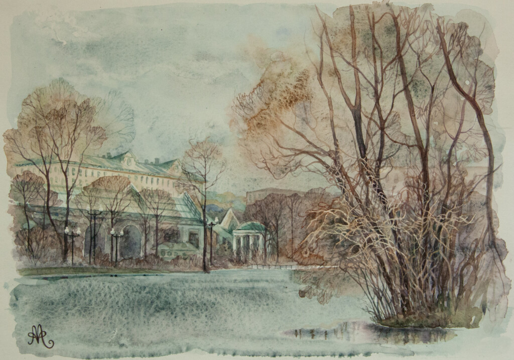 Апрель в парке Горького