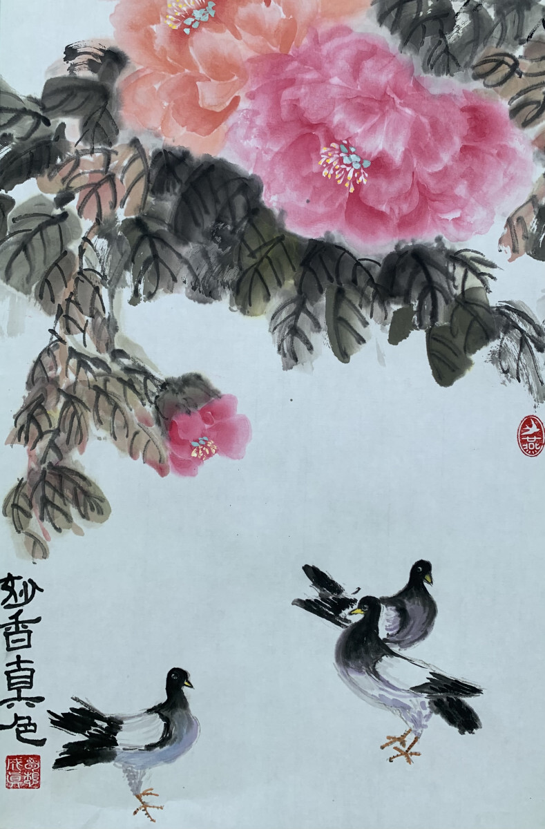 Весенние горлицы в моём  саду так говорливы!