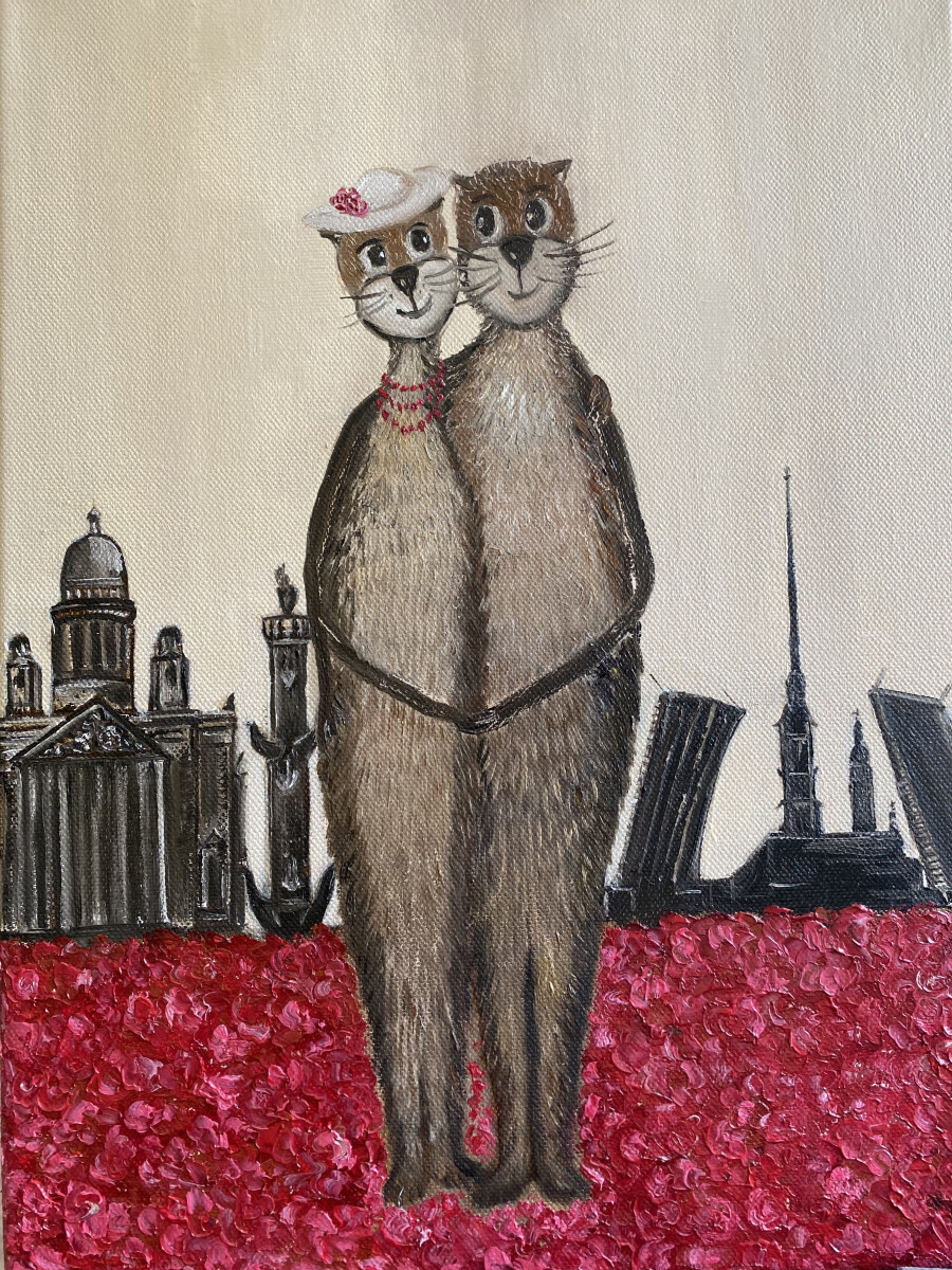 Влюблённые коты в Санкт-Петербурге