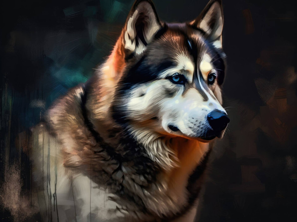 Голубоглазый хаски