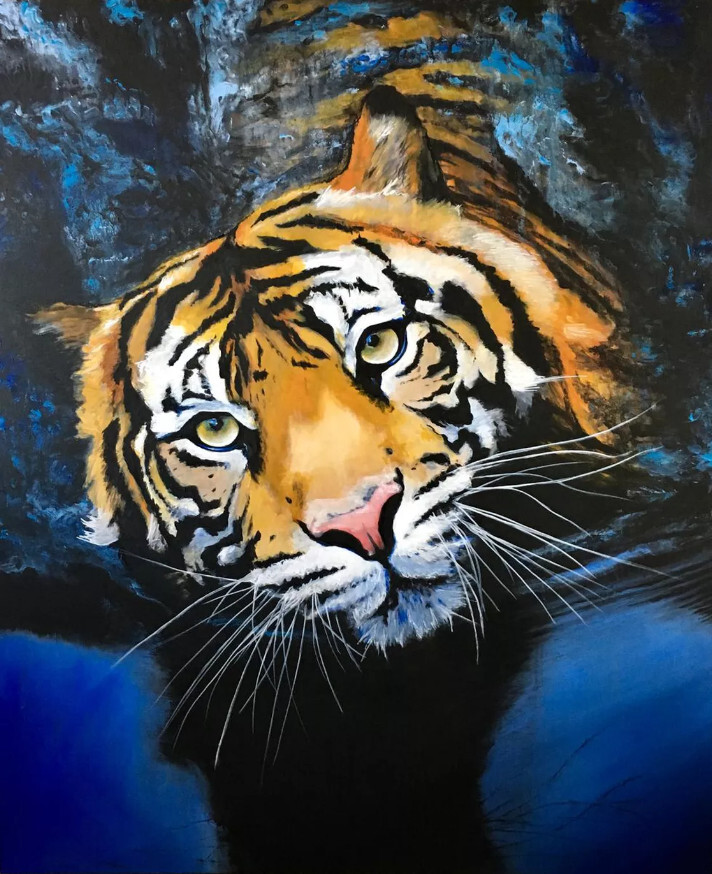 Тигр в воде