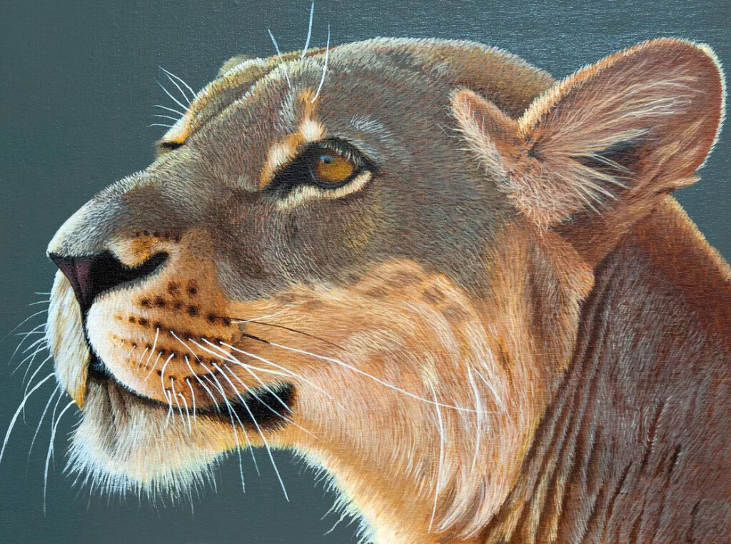 Гордая львица