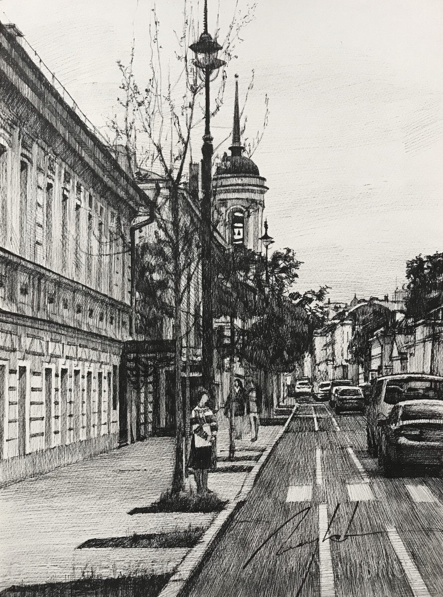 Вид на Иверский храм. Большая Ордынка.