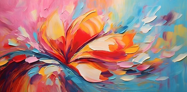 Нежный цветок в абстракции