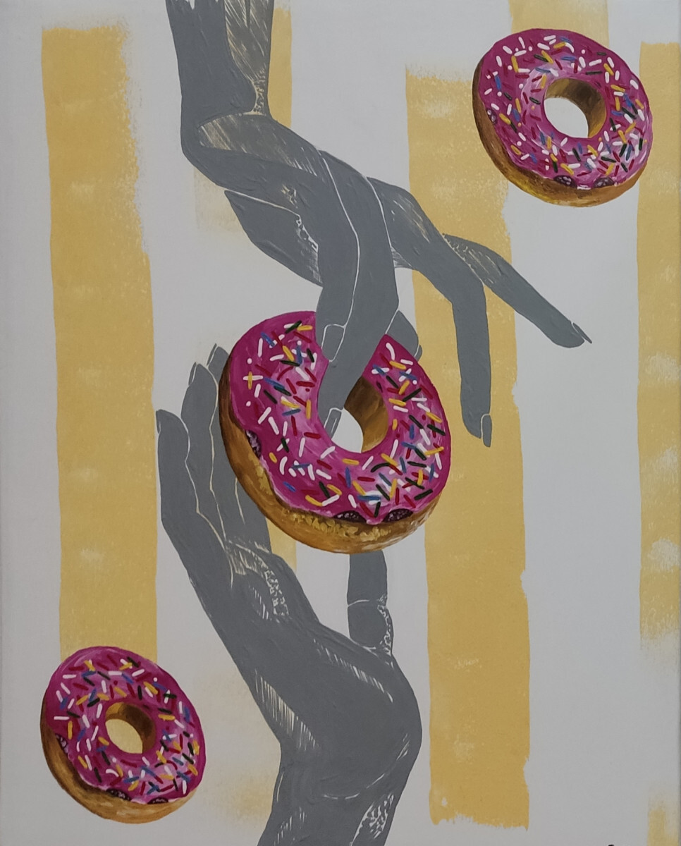 Любовь к еде. Пончик