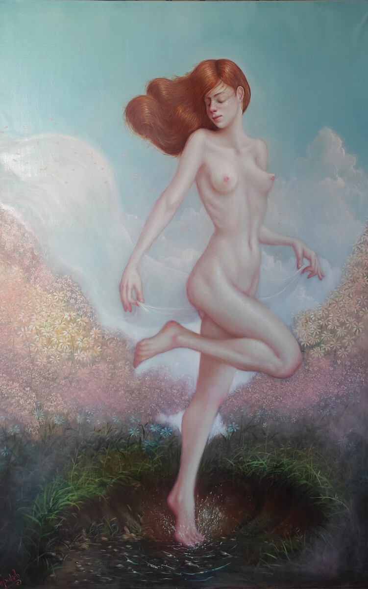 Среди цветов