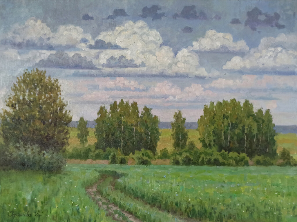 Июльским днем в поле