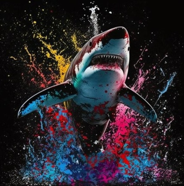 Яркая акула