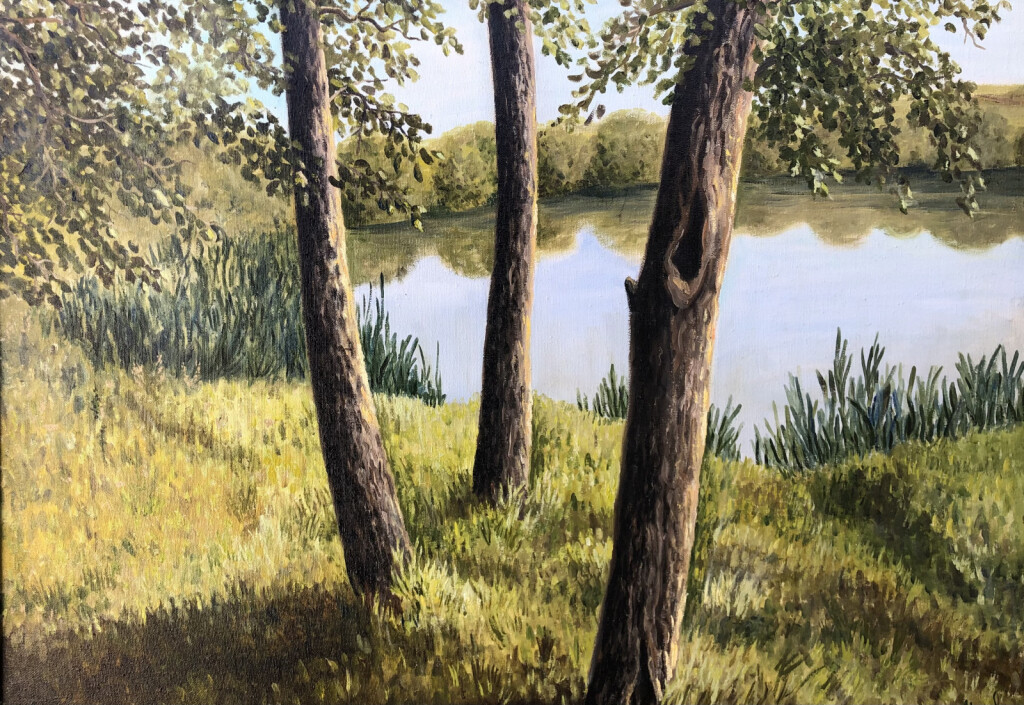 Три дерева на берегу