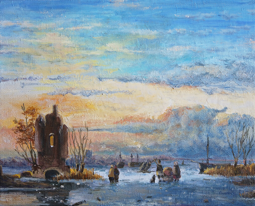 Зимний голландский пейзаж