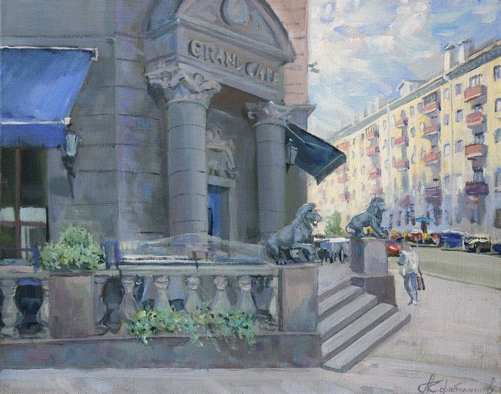 Минские львы у Гранд кафе