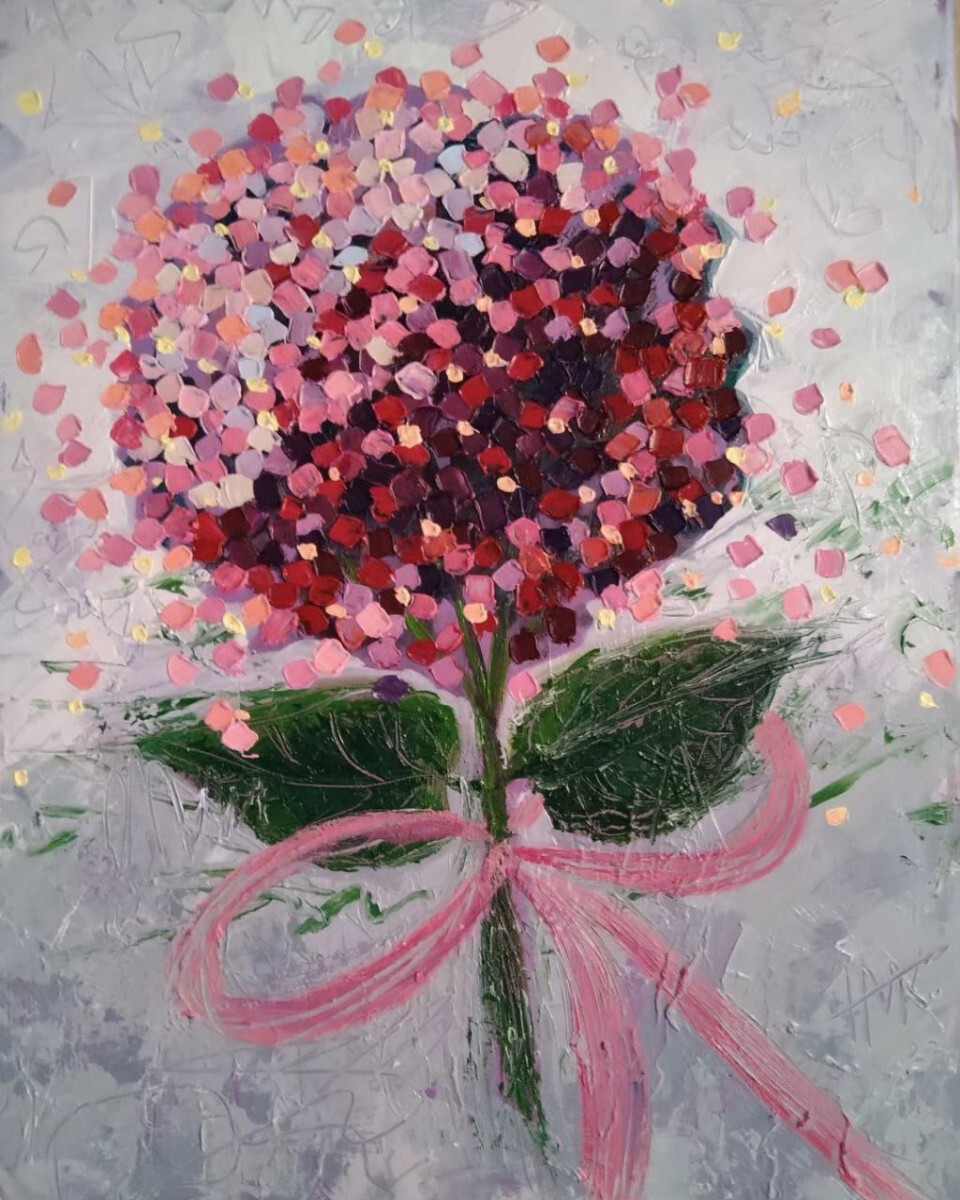 Веточка гортензии