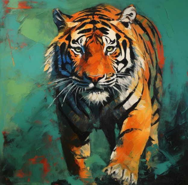 Идущий тигр