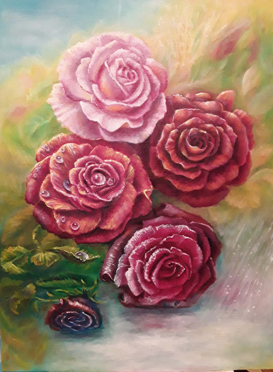 Розы и времена года