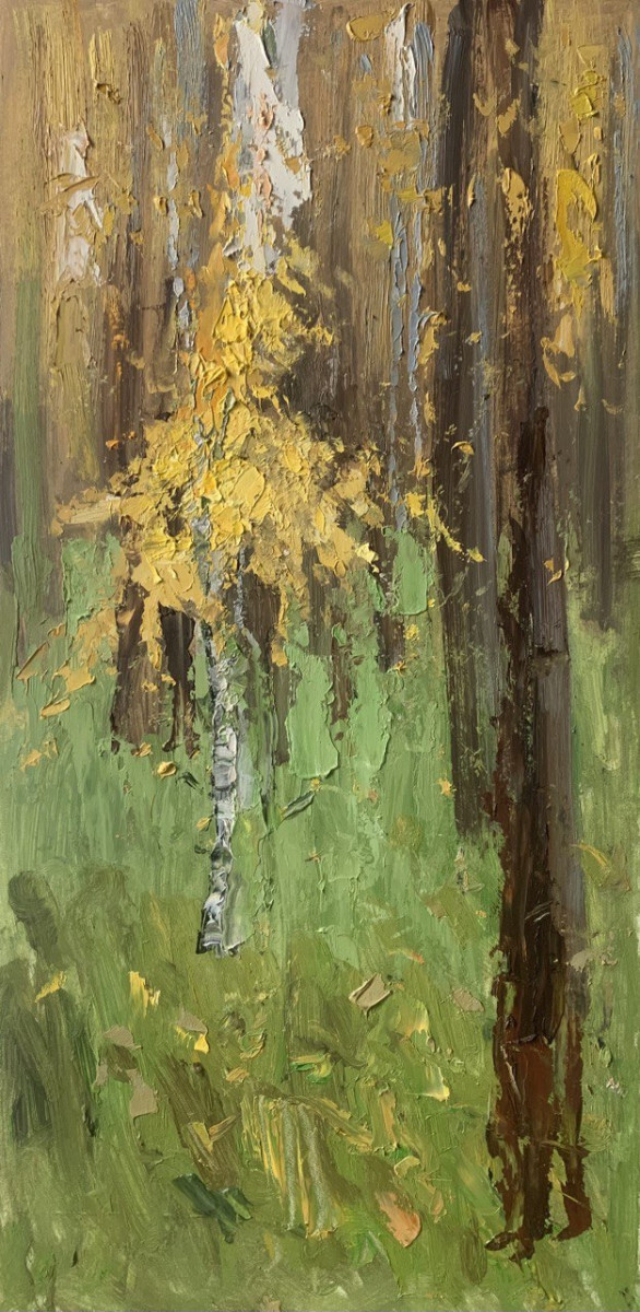 Берёзка в лесу