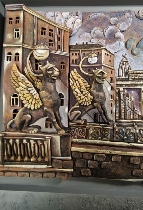 Санкт-Петербург. Грифоны на Банковском мосту.