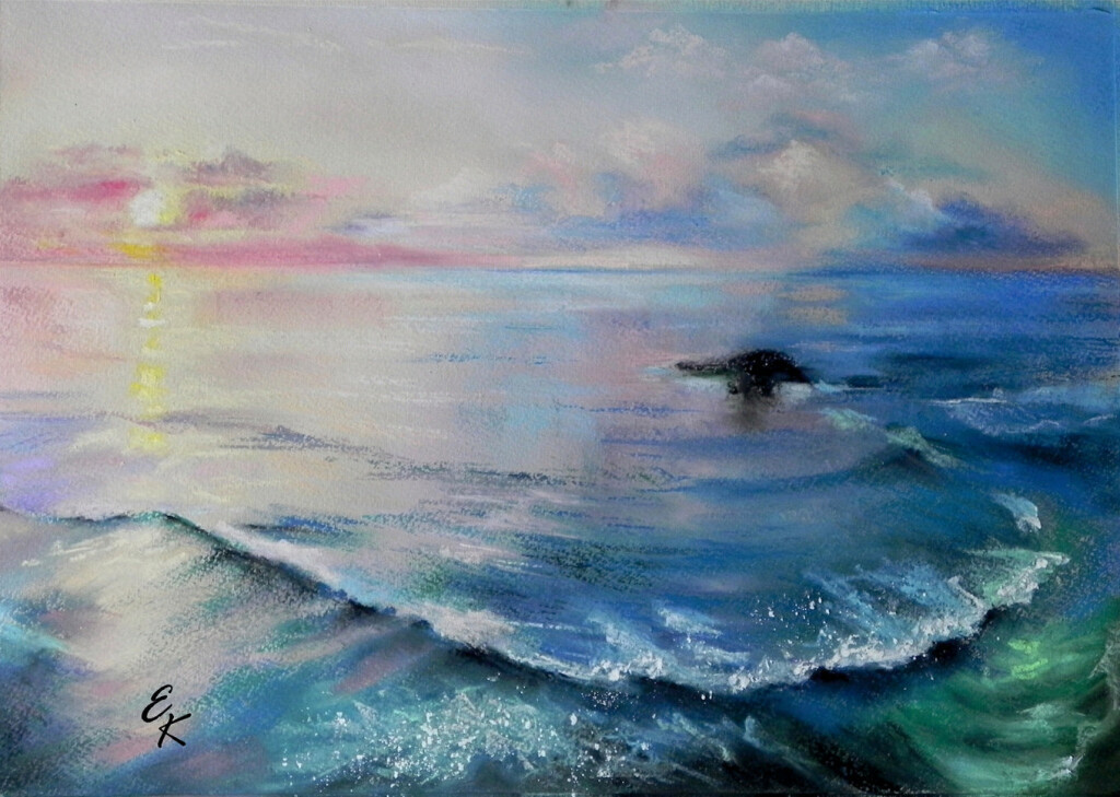 Закат на море