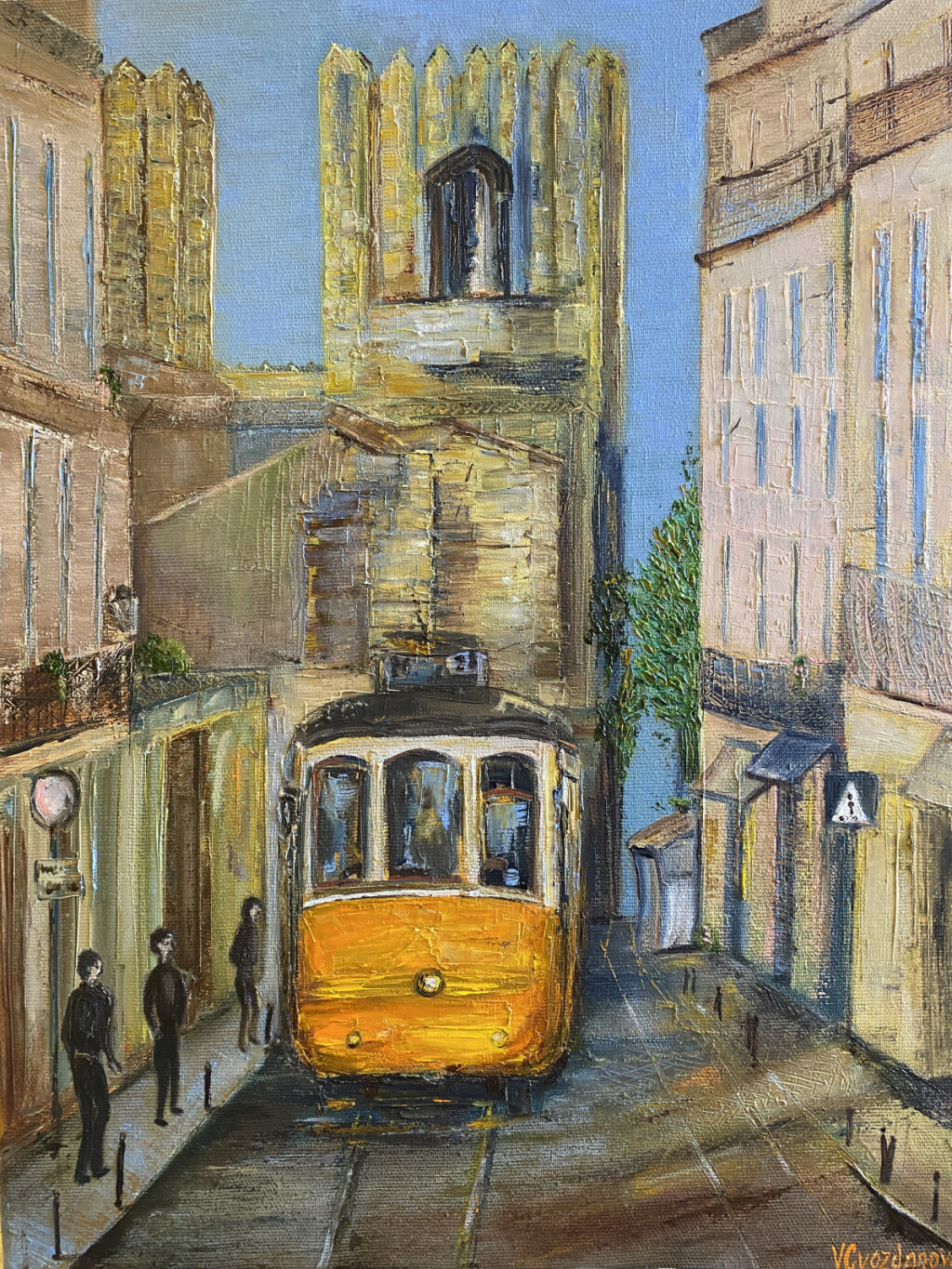 Желтый трамвай Лиссабон