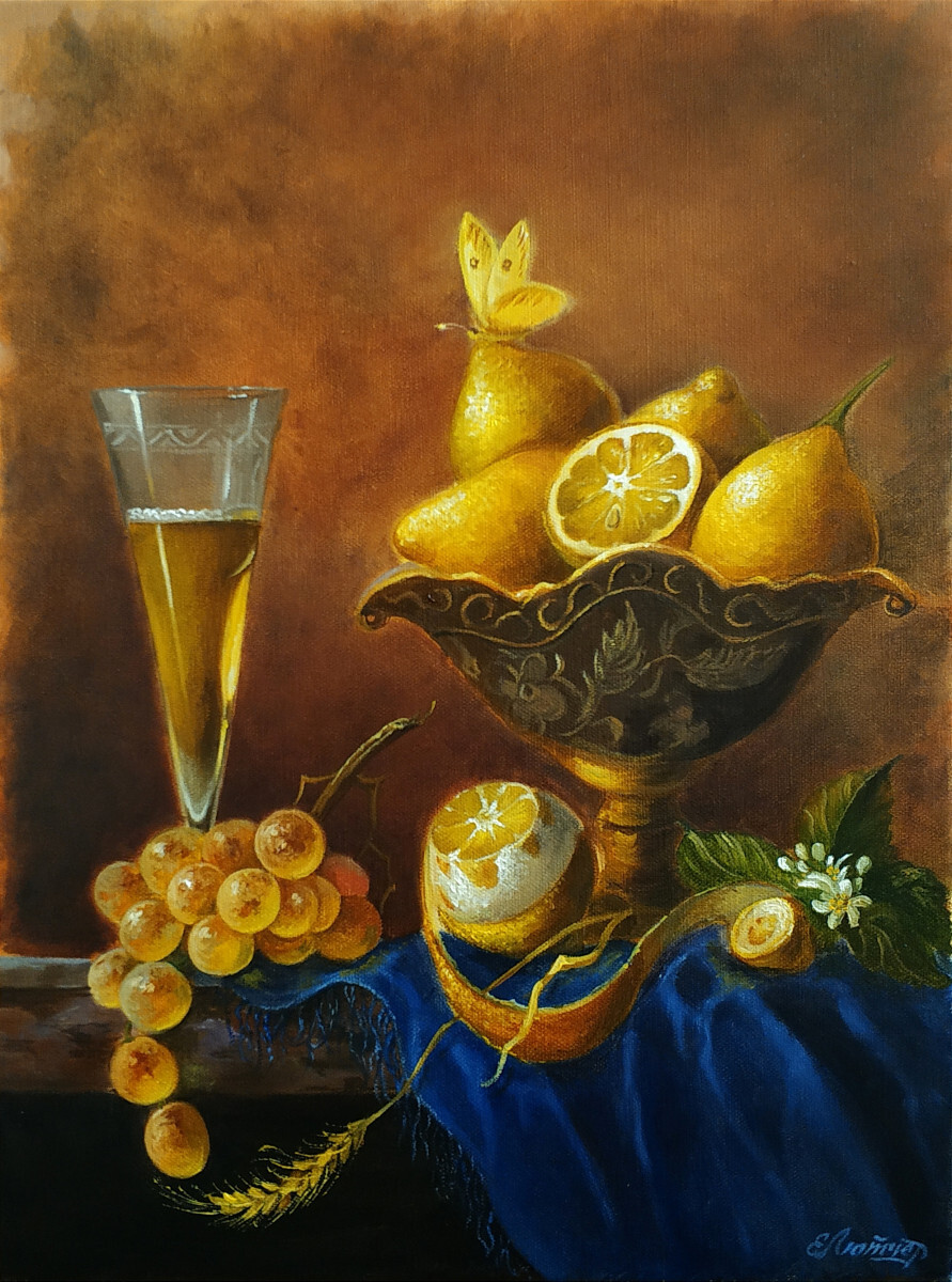 Натюрморт с лимонами