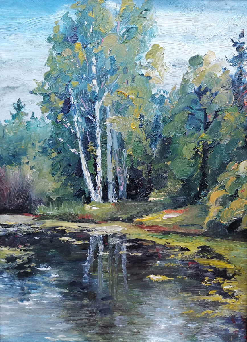 Пруд в деревне