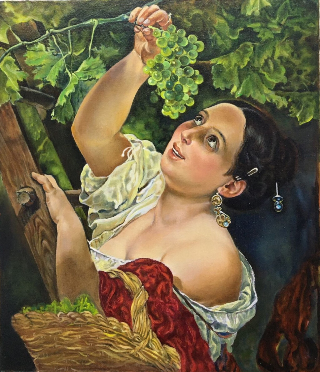 копия картины Брюллова  Итальянский полдень