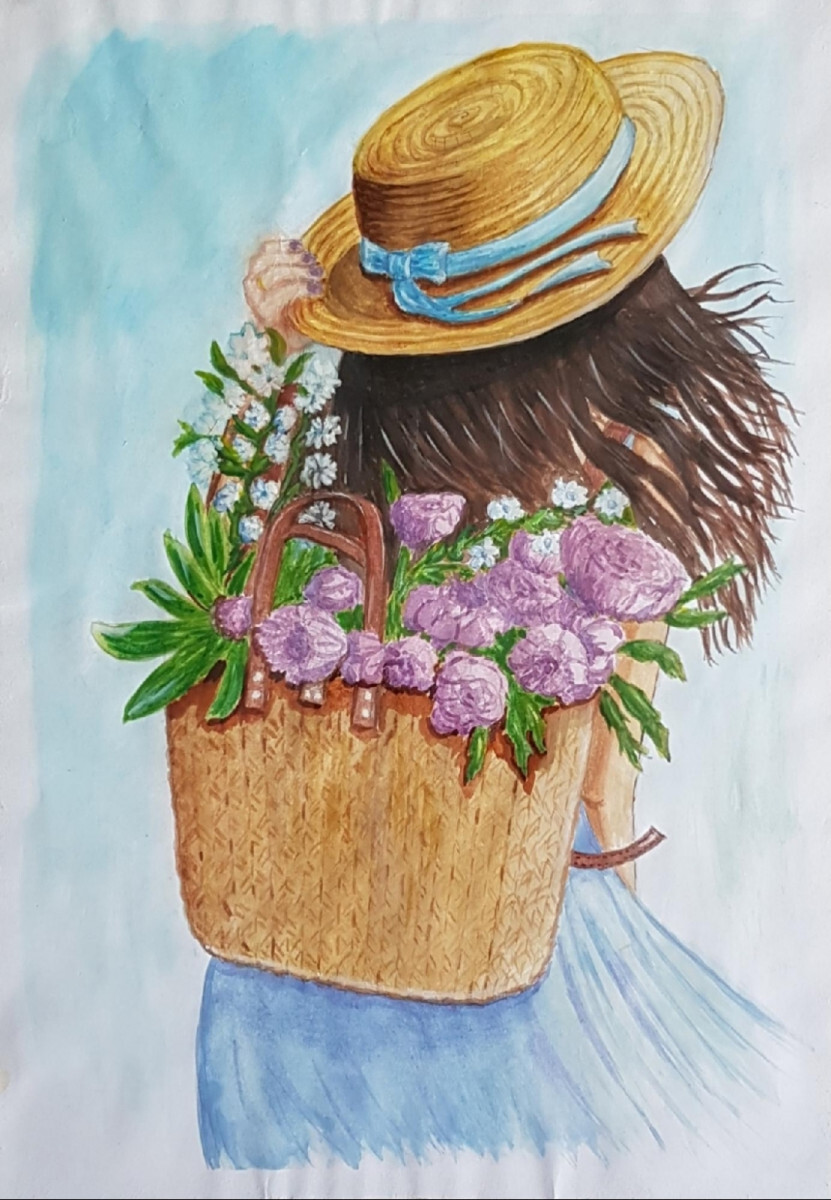 Девушка с рюкзаком