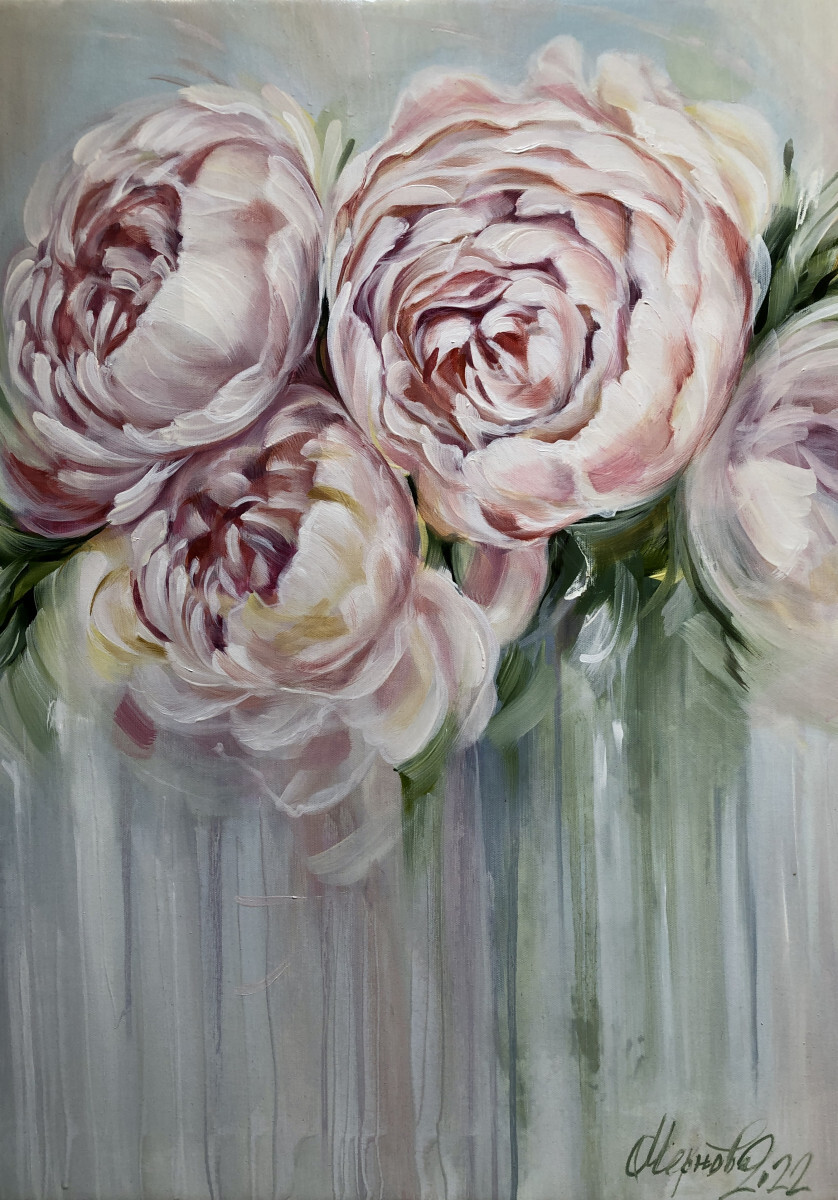 Пионы после дождя