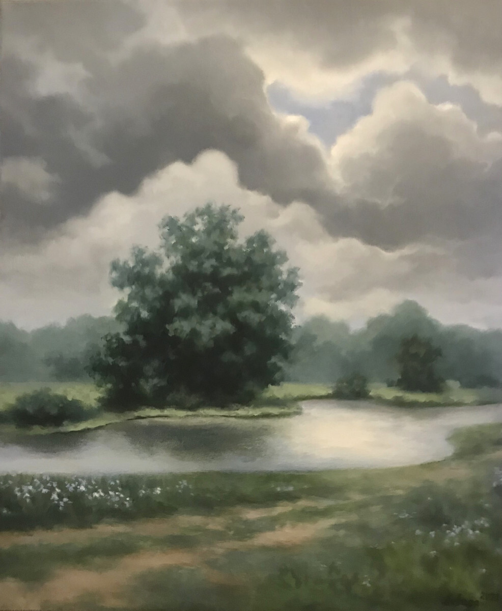 Облака над полем