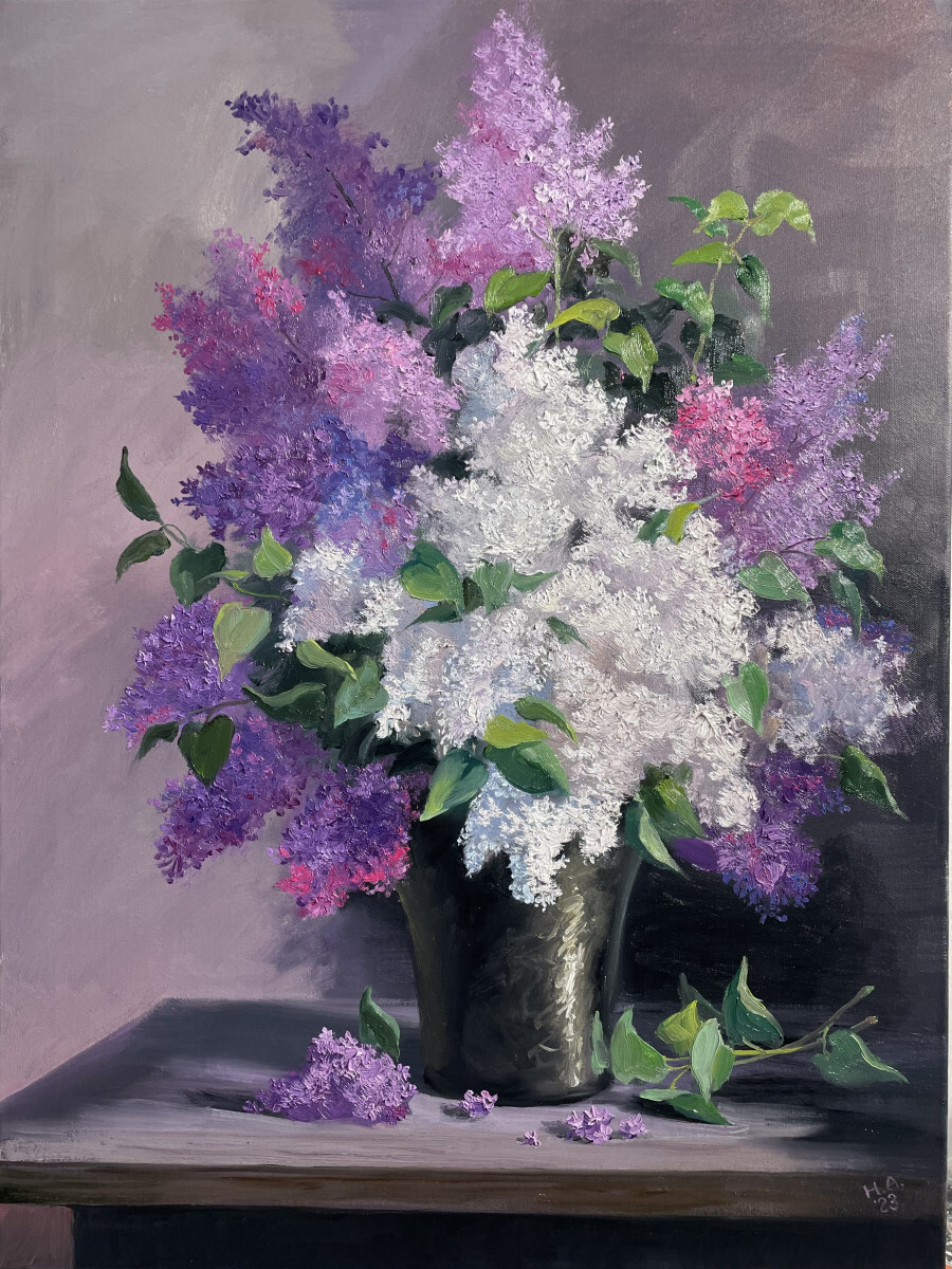 Сирень в вазе