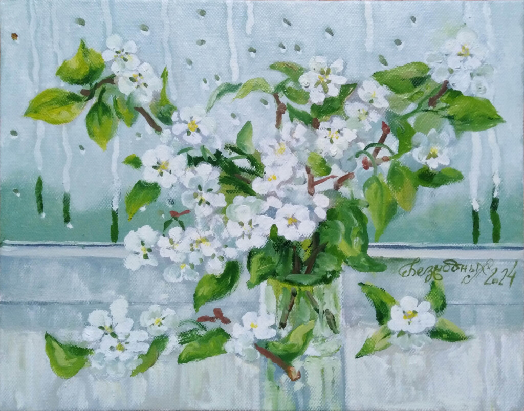 Ветка яблони